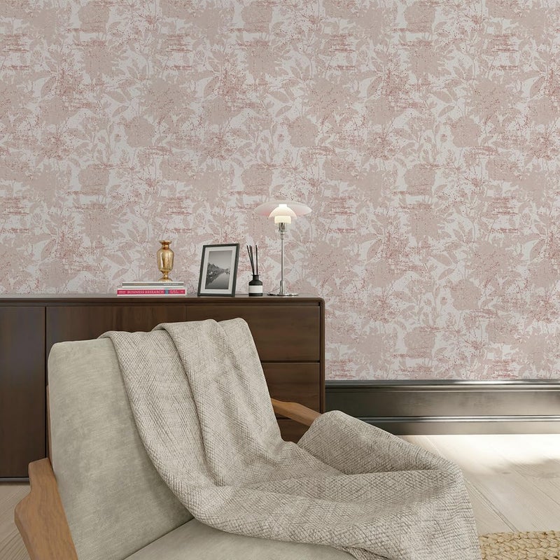 Tempaper Dusted Pink Garden Floral Removable Peel and Stick Floral Wallpaper, 20.5 in X 16.5 ft, Made in the USA - Image 5